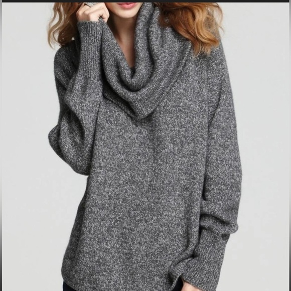 TAHARI sizeXL   Gray Cowl Neck Sweater - Picture 1 of 9